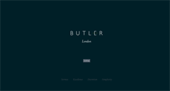 Desktop Screenshot of butlerlondon.com
