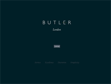 Tablet Screenshot of butlerlondon.com